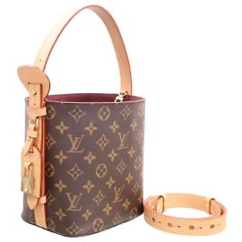 Louis Vuitton Borsa a secchiello a tracolla Monogram All-in BB Marrone