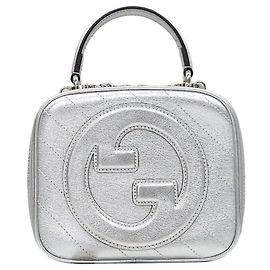 Gucci Nova Mala Blondie Mini Top Handle Prateada Metálica Prata