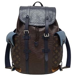 Louis Vuitton Mochila Christopher PM em couro Epi Patchwork Multicolor Multicor