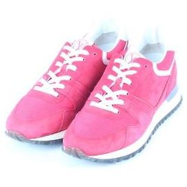 Louis Vuitton Suede Runaway Sneakers Red Red