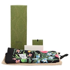 Gucci Pañuelo cuadrado con estampado Flora Multicolor