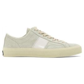 Tom Ford Baskets Crossta Suede Cambridge Blanc