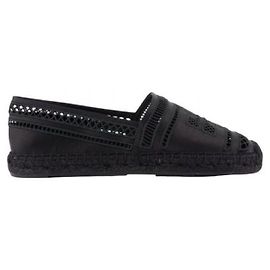 Espadrillas Open Wave Tory Burch Nere in Pelle Nero