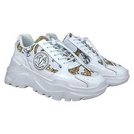 Zapatillas Versace Speedtrack Blanco Oro Blanco