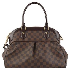 Louis Vuitton Borsa a tracolla Trevi PM Damier Ebene Marrone