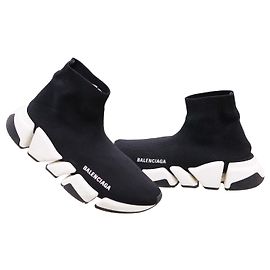 Balenciaga Baskets Speedrunner Knitted Trainer Marron