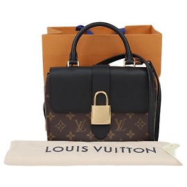 Louis Vuitton Women's Monogram Canvas Tote Shoulder Bag Black Multiple colors