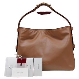 Gucci Borsa Tote Beatrice Medium Camel Marrone