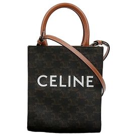 Céline Vertical Cabas Mini Shoulder Bag Brown