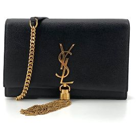 Autre Marque Monogram Kate Small Chain Shoulder Bag Black