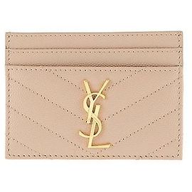 Autre Marque Tarjetero Cassandra Monogram Matelassé Gold-tone Multicolor