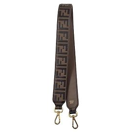 Fendi Leather Strap Brown Brown