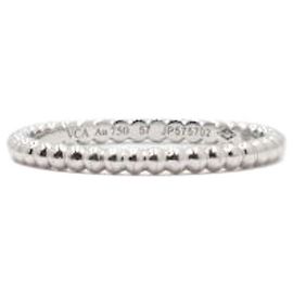 Van Cleef & Arpels Small Beaded Ring Weiß Weiß