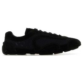 Prada Sneakers Monte Carlo Re-Edition in camoscio e mesh Nero