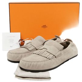 Mocassins Hermès Marron en Peau de Chèvre Marron
