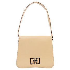 Salvatore Ferragamo Bolsa de ombro com aba bege Marrom