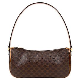 Céline Macadam Mini Shoulder Bag Brown