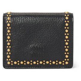 Miu Miu Women's Compact Wallet Black
