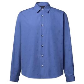 Louis Vuitton Camicia a maniche lunghe con monogramma ricamato Multicolore
