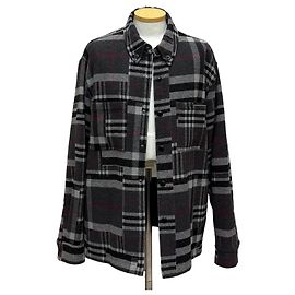 Burberry Patchwork Check Wool Overshirt Jacket Multiple colors