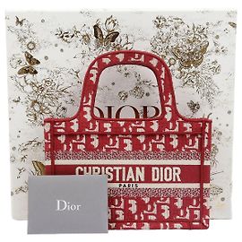 Dior Mini Tote Bag Brown Jacquard Brown