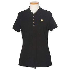 Burberry Baumwoll-Piqué-Hemd mit besticktem Logo Mehrfarben