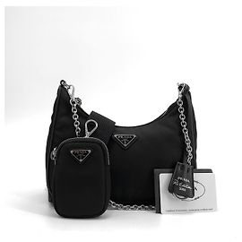 Prada Bolso Hobo Multi Tesuto Re-edition Multicolor