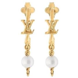 Louis Vuitton Blooming Pearl Ohrringe Weiß
