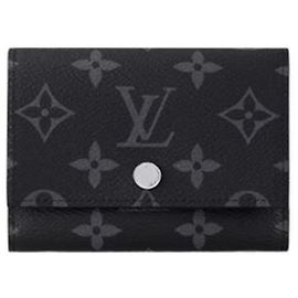 Louis Vuitton Portafoglio Victor Black Monogram Eclipse Pattern Multicolore