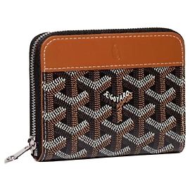 Goyard PM Black Leather Wallet Black