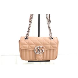 Gucci Mini Borsa a Tracolla Matelassé Marrone