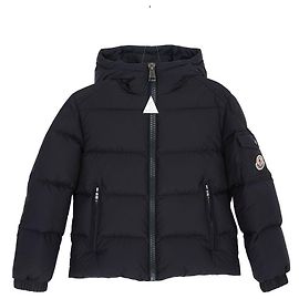 Pull Moncler à capuche bleu marine Bleu