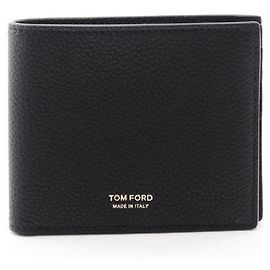 Tom Ford Grain Leather Classic Bifold Wallet Black