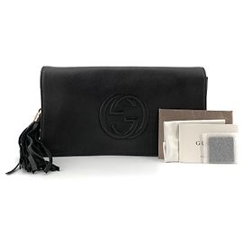 Gucci Clutch Soho con nappe Nero