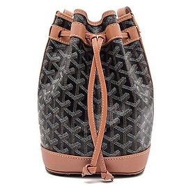 Goyard Petite Pouch Noir Cuir Noir
