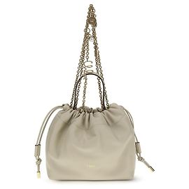 Chloé Bolsa de Ombro Beige Lamb Ovis Aries Bege