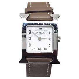 Relógio Hermès H Hour Steel Prata