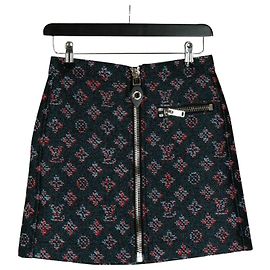 Louis Vuitton Gonna in tweed monogram Multicolore