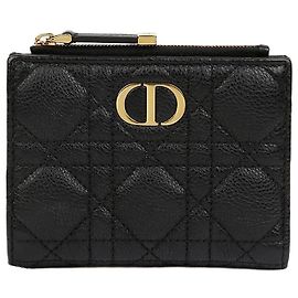 Dior Caro Dahlia Wallet Black Black