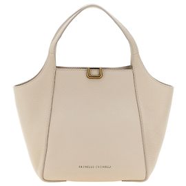 Brunello Cucinelli mala de couro nubuck bege Bege