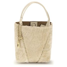 Chloé Borsa a secchiello Bos Taurus in pelle di vitello beige Beige