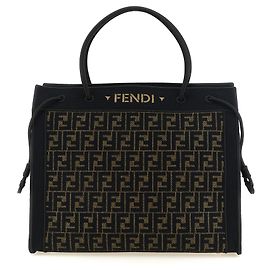 Fendi Borsa tote in cotone marrone Marrone