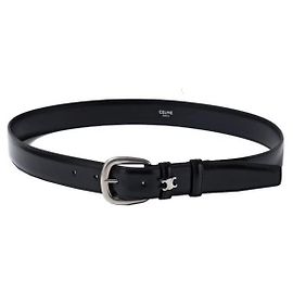 Céline Cinto Large Vivienne em couro Taurillon Preto