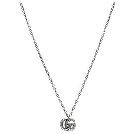 Gucci Collier Double Argent Argenté