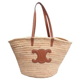 Céline Bolsa de Ombro Triopea Classic Panier Larg Marrom