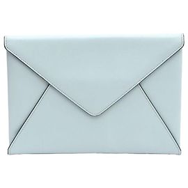 Clutch a Busta Marni in Pelle Verde Menta Verde