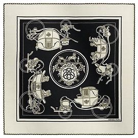 Hermès Lenço de cashmere e seda para mulher Marrom