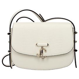 Jimmy Choo Sac à épaule en cuir blanc Blanc