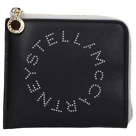 Stella Mc Cartney Portafoglio Stella McCartney in eco pelle nera Nero