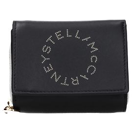 Stella Mc Cartney Portafoglio Stella McCartney in eco pelle nera Nero